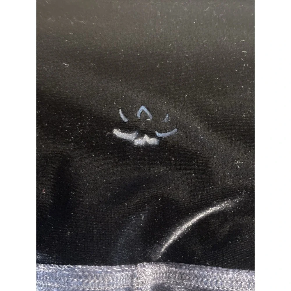 Beyond Yoga x Soul Black Velvet Velour Motion Leggings Deep Amethyst Size S‎